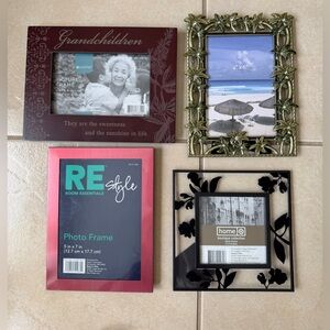 Boutique Collection/Room Essentials 4x 6”, 5x7”, 4x4”Photo Frame 4 Pack